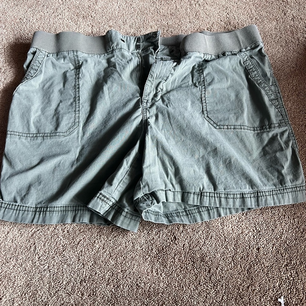 Women's Green Casual Shorts